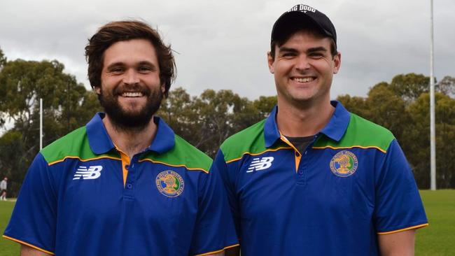 New Golden Grove recruits and Norwood premiership players Cam Shenton (left) and Lewis Johnston (right). Picture: Golden Grove Football Club