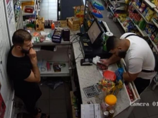 A man claiming to work for exiled kingpin Kazem can be heard on a video delivering demands to the owner of a tobacconist in Melbourne’s north. His associates have been giving orders on the underworld figure’s behalf by simply instructing shopowners to call a phone number provided to them on a piece of paper.