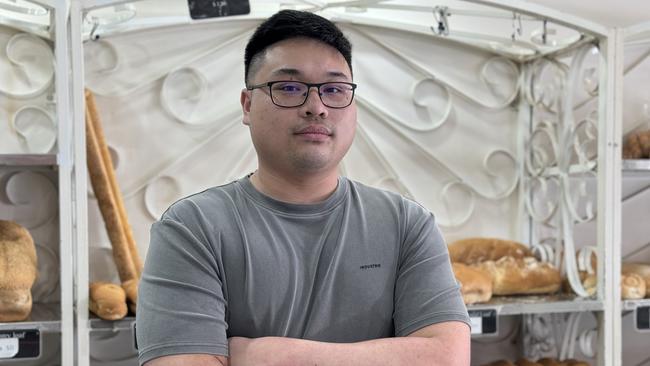 Francis Huynh, 28, is the manager of Belmore Bakery which has been operating for the past nine years. Mr Huynh said local businesses on Belmore Rd were feeling the pain as Metro conversion works have shut down two main parking lots. 01.10.2024 Picture: Canterbury Bankstown Express