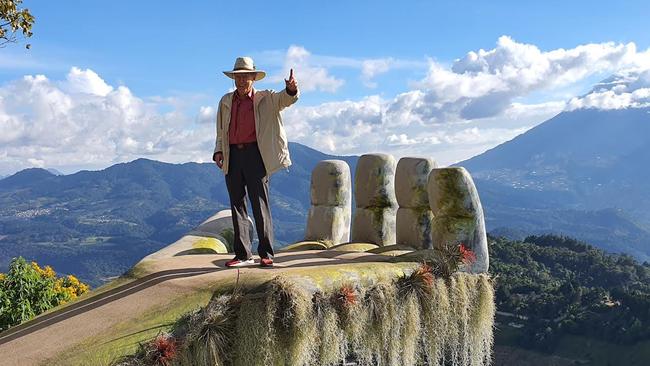 Mannwest managing director Ron Manners shares his love for mining and gold with The Weekend Australian. Manners is above at a Tourist Lookout in Guatemala.