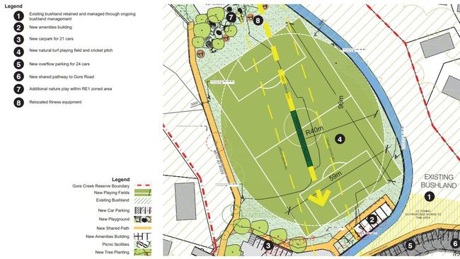 All natural turf will be used on the oval after council received community backlash over plans to use synthetic turf. Picture: Taylor Brammer Landscape Architects Pty Ltd