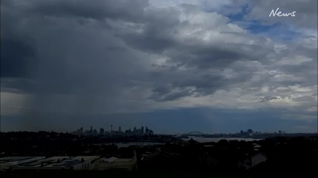 Clouds roll in across Sydney