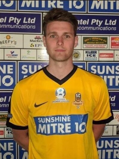 Tyson Holmes before his debut with the Sunshine Coast Wanderers.