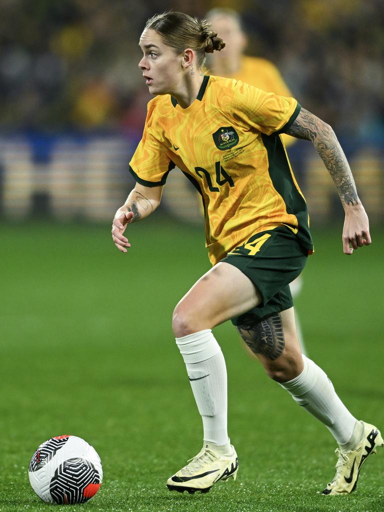 Young Matilda’s player Sharn Freier will be one to watch when Brisbane Roar host Sydney FC. Picture: Mark Brake/Getty Images