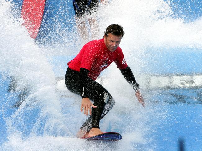 Dreamworld’s Flowrider is a big drawcard.