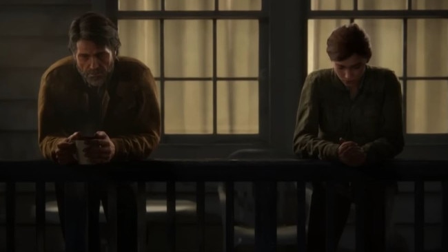 The scene in the game. Picture: Naughty Dog