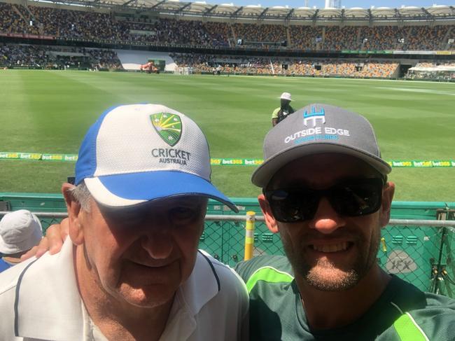 Billy Connell (left) with his late son Chris Connell. Picture: Supplied.