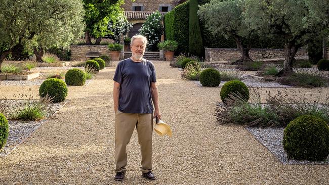 Ridley Scott at his estate. Picture: Sylvain Humbert.