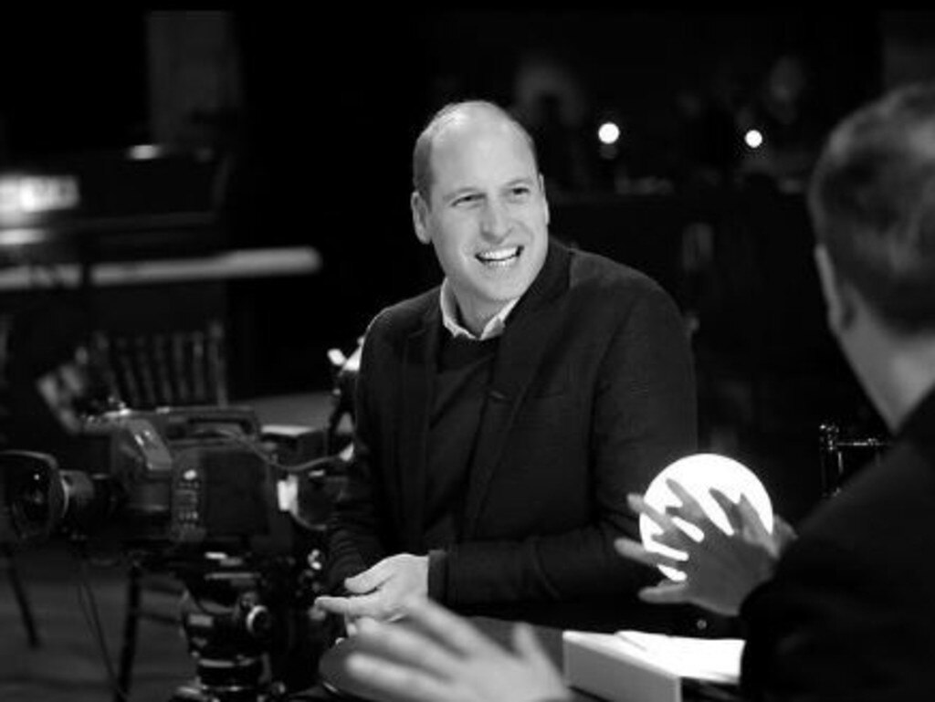 A photo of Prince William at rehearsals for the Earthshot Prize gala in Boston was released. Picture: Instagram