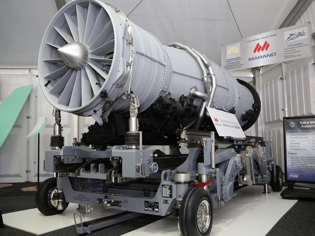 The Marand F35 engine removal and installation trailer. Picture: Peter Ristevski