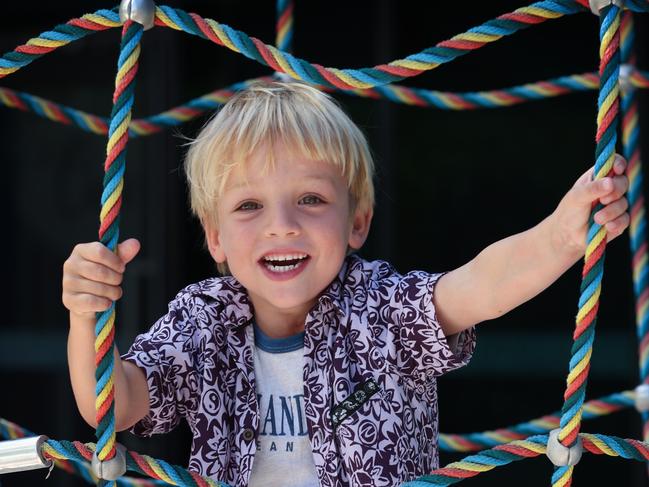 WARNING WARNING CONTACT THE HERALD SUN PICTURE DESK BEFORE USE WARNING WARNING 2024 Good Friday Appeal regional Victoria launch kids at the RCH. Tedi Rudd 4yrs old , from Torquay.  Picture: David Caird