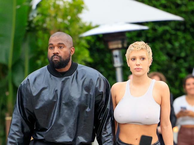 Kanye West allegedly punched a man who “physically assaulted” his Australian wife, Bianca Censori. Picture: Getty Images