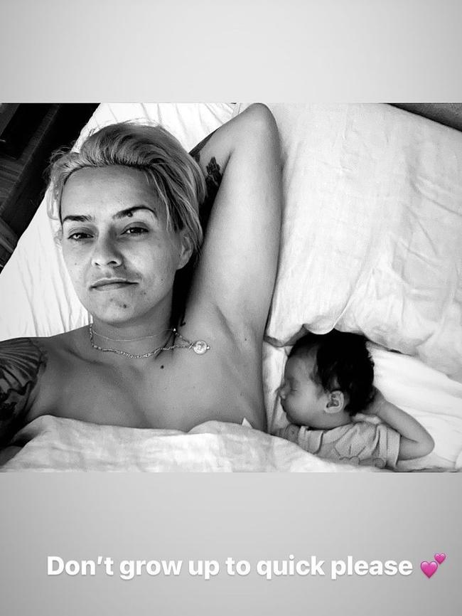 Moana Hope with her daughter Svea. Picture: Supplied/Instagram