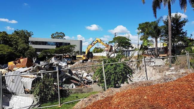 Rubble after the demolition of Wirrawa.