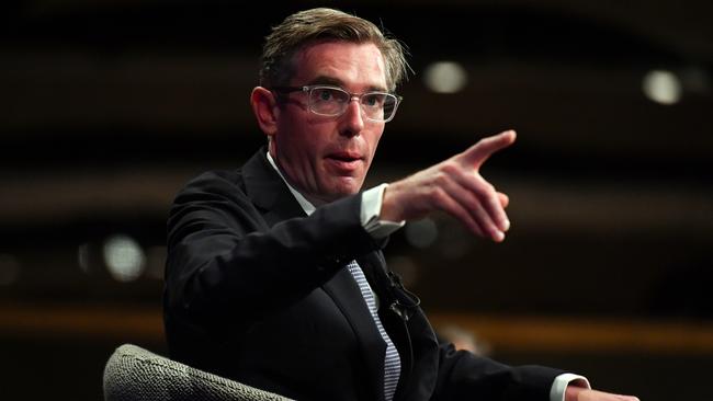 NSW Premier Dominic Perrottet addresses the National Press Club in Sydney on Wednesday. Picture: AAP