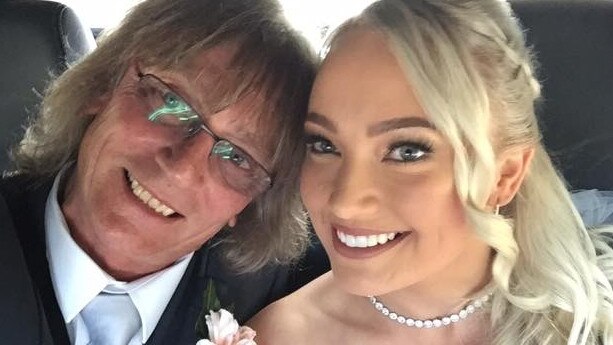 Garry English with his daughter Dayna Isaac, 28, who was found dead inside her Penrith apartment on Monday afternoon. Picture: Facebook