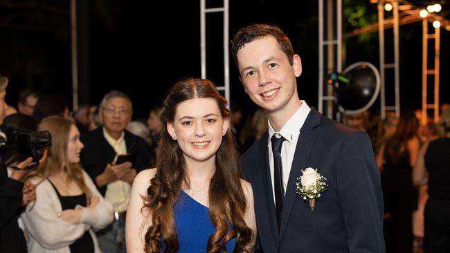 Kyella Alback and Taj Nankervis at the year 12 St Hilda formal. Photo: Celeste Humphrey