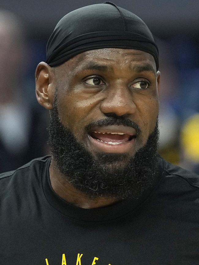 LeBron was blunt about who the day belonged to. (Photo by Thearon W. Henderson/Getty Images)