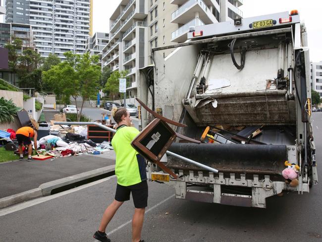 Canada Bay rubbish trucks FOGO