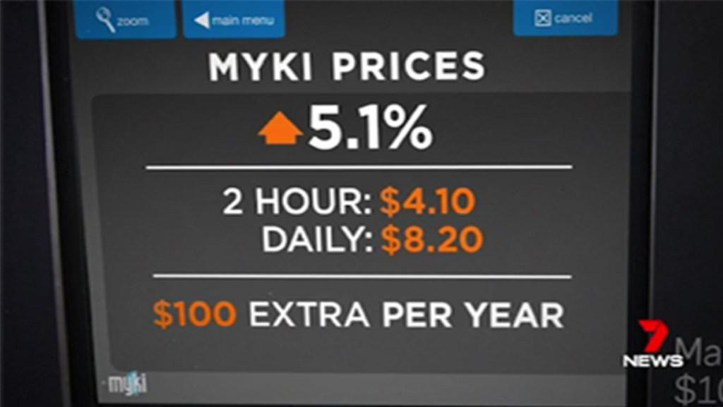 Myki fare increase in the new year | news.com.au — Australia’s leading ...