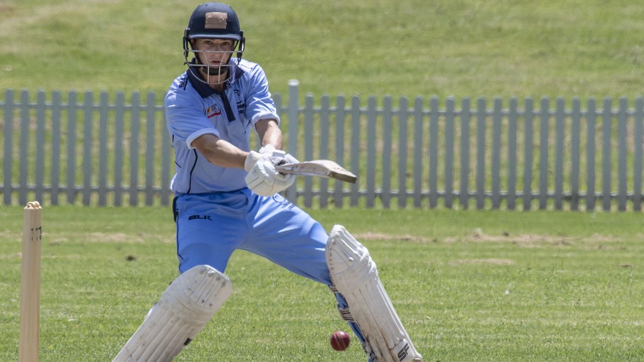 Harrison Tzannes bats for Toowoomba. Picture: Nev Madsen