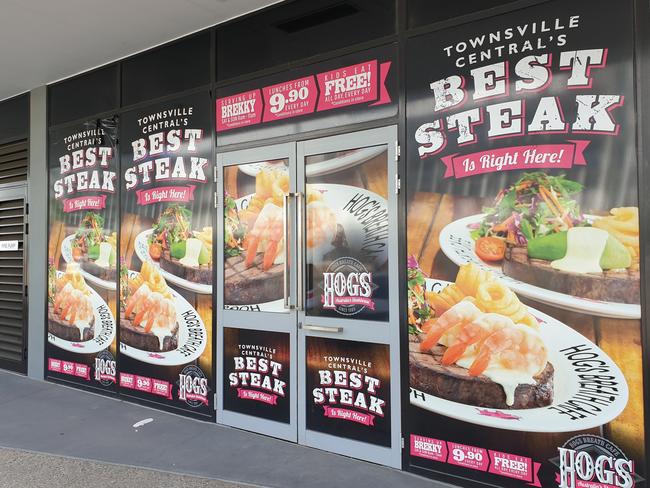 The Hog's Breath Cafe in Townsville Central  has been closed since March 30.