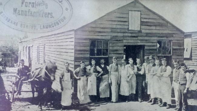 The first Coogans factory in Launceston, in 1883.