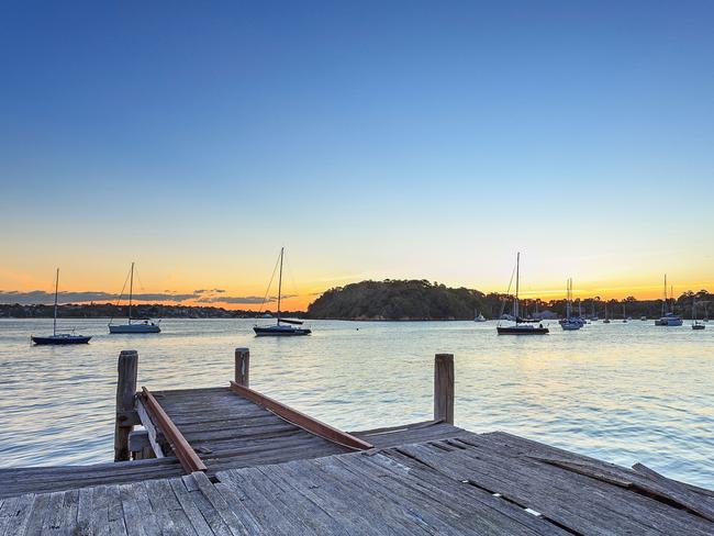 There are stunning views from the wooden jetty.