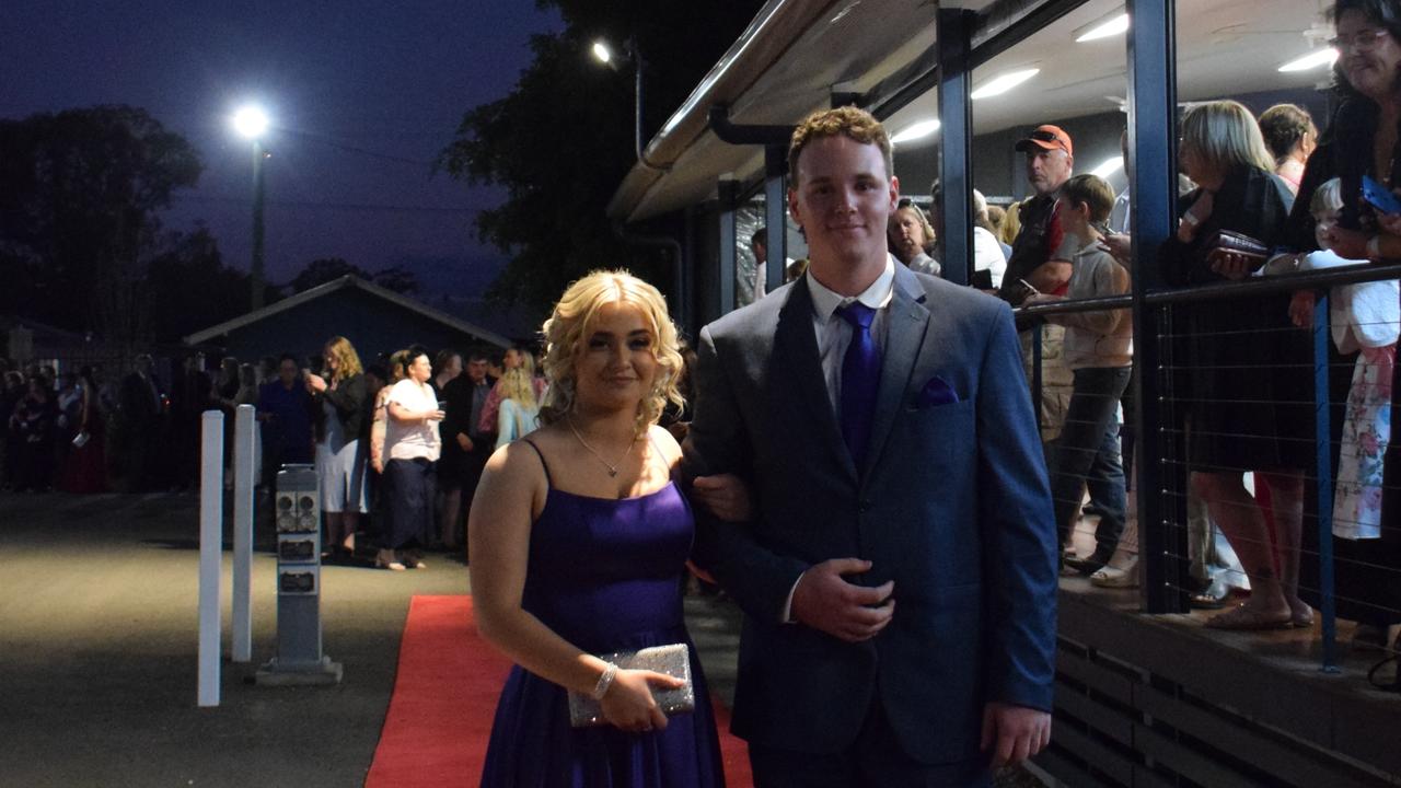 Blake Priddle and Jayde Hills at Dalby State High School's Formal 2022