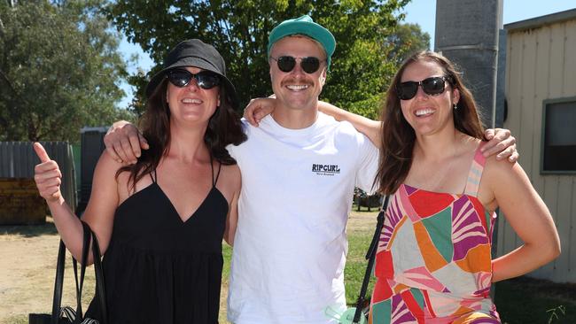 ALEXANDRA, AUSTRALIA - MARCH 16 2024 Jo Wicks, Luke Kars and Like Vaomans attend the 2024 Alexandra Picnic Cup Picture: Brendan Beckett