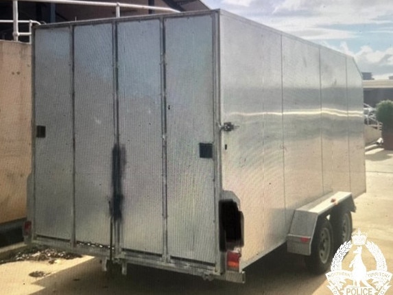 NT Police call for information about a trailer stolen from Ludmilla on Sunday. Picture: NTPFES