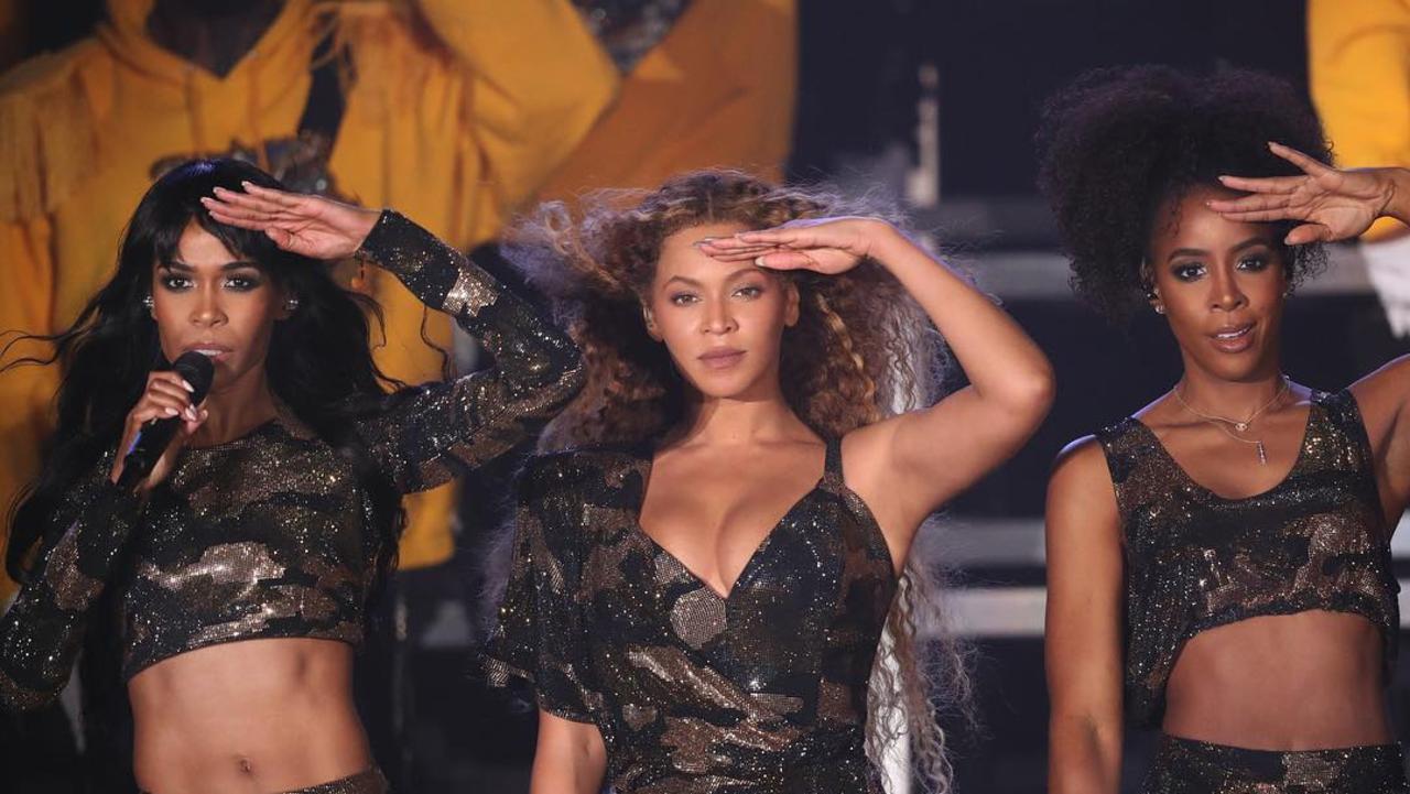 Beyonce reunited with Kelly Rowland and Michelle Williams for the performance. Picture: Instagram