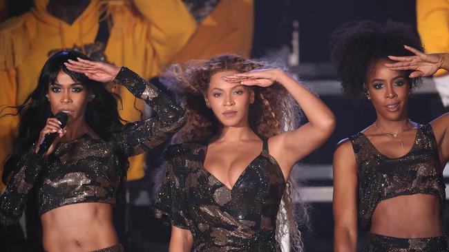Beyonce reunited with Kelly Rowland and Michelle Williams for the performance. Picture: Instagram
