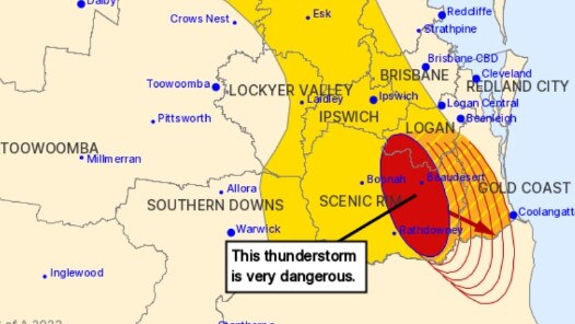 Gold Coast Christmas-New Year weather event - initial weather warning.