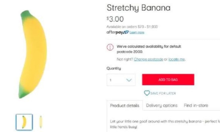 banana toy kmart