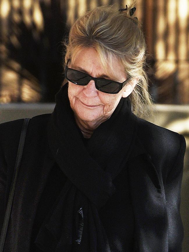 Mrs Dallas outside the Supreme Court during the trial. Picture: Roger Wyman.