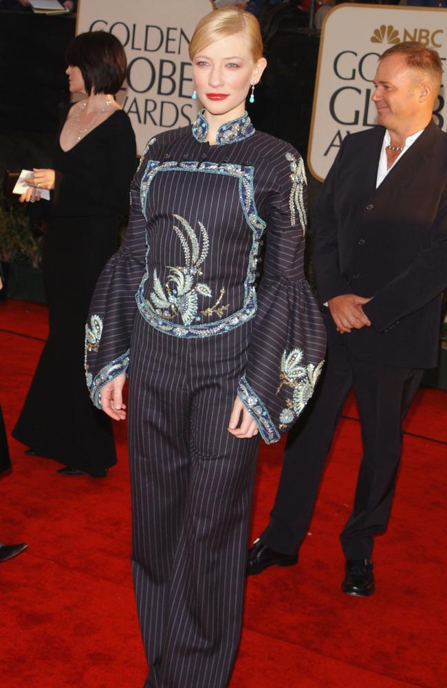 Usually chic Cate Blanchett showed her stripes (and not in a stylish way) in 2001.