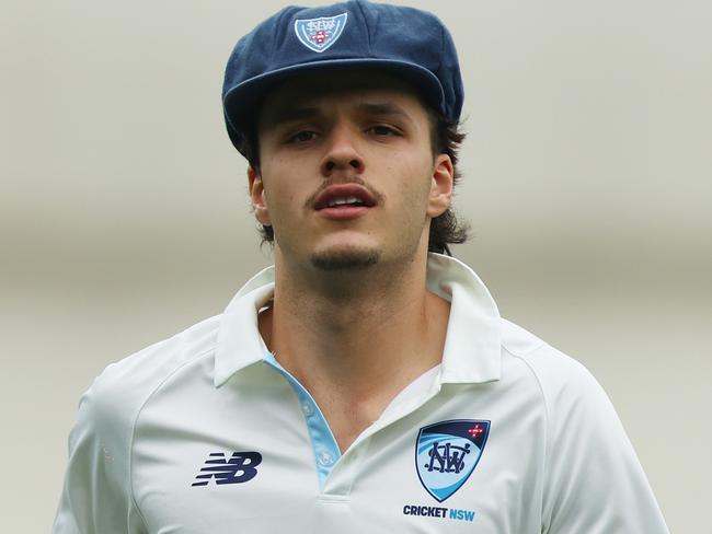 SYDNEY, AUSTRALIA - DECEMBER 09: Sam Konstas of the Blues fields during the Sheffield Shield match between New South Wales and Western Australia at Sydney Cricket Ground, on December 09, 2024, in Sydney, Australia. (Photo by Mark Metcalfe/Getty Images)