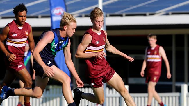 AIC AFL seniors match between Ambrose Treacy College and St Peters Lutheran College Picture David Clark