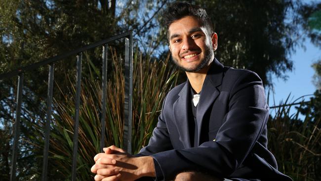 Vermont Secondary College whiz kid Preet Patel is hoping to have aced this year’s specialist mathematics examination. Picture: Hamish Blair