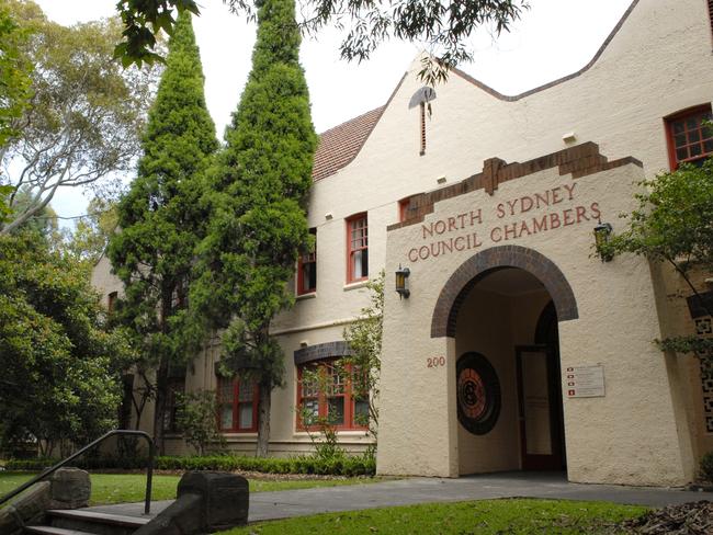 The North Sydney Council chambers. Picture: Danielle Butters