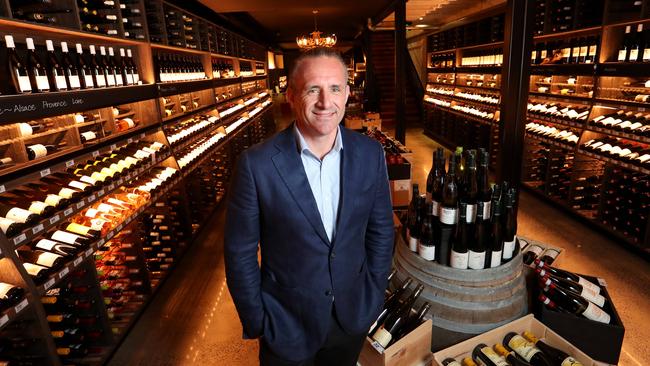 Endeavour chief executive Steve Donohue at a Dan Murphy’s cellar. Picture: David Geraghty.