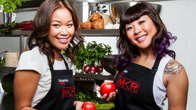 Last year's most disliked MKR contestants Ashlee and Sophia. Picture: Channel 7 