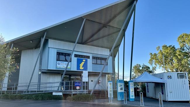 The main Hinchinbrook Visitor Information Centre building remains closed and is operating out of a shipping container during the peak holiday season. Picture: Cameron Bates
