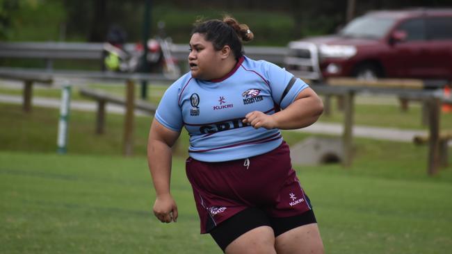 Premier Womens rugby between Wests and Norths. Saturday April 1, 2023. Picture: Nick Tucker.