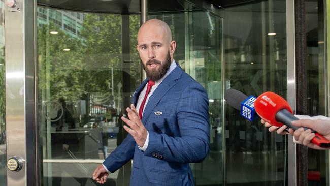 Thomas Sewell (pictured) and Jacob Hersant blamed the attack on the victims, claiming they believed they were responding within the law to the hikers’ alleged violence. Picture: NCA NewsWire / Nicki Connolly