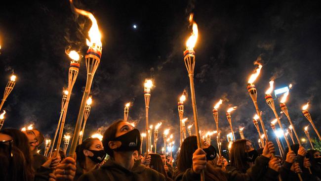 Armenians mark the 106th anniversary of the killings in Yerevan. Picture: AFP