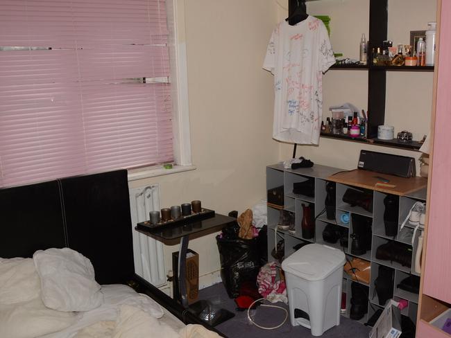 Becky’s bedroom where she was attacked. Picture: Avon and Somerset Police