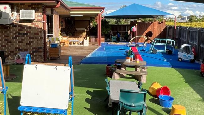 The old outdoor play space at Winston Glades Early Education Centre.