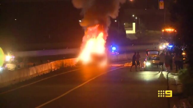 Homebush Crash Tradies Killed After Police Chase M4 Crash